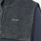 District Vision Men's Kaya Popover Fleece Vest in Charcoal