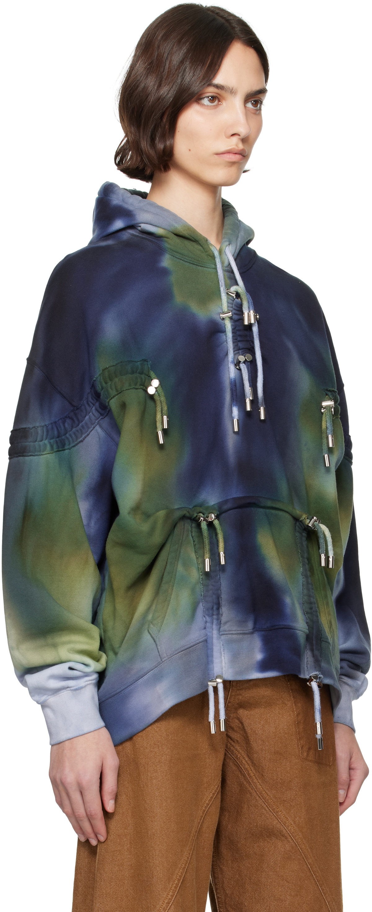 Collina Strada Navy & Green Burst Hoodie