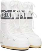 Moon Boot White Icon Nylon Boots