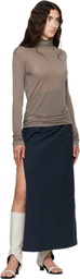 Baserange Gray Long Sleeve Turtleneck