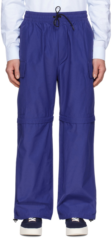 Photo: Maison Kitsuné Blue Convertible Trousers