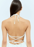 Max Mara Halter Neck Maxi Dress