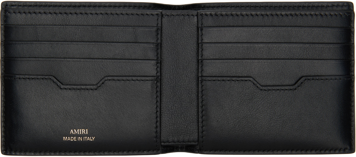 AMIRI Black MA Quad Leather Bifold Wallet Amiri