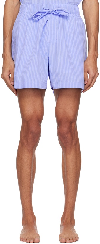 Photo: Tekla Blue Oversized Pyjama Shorts