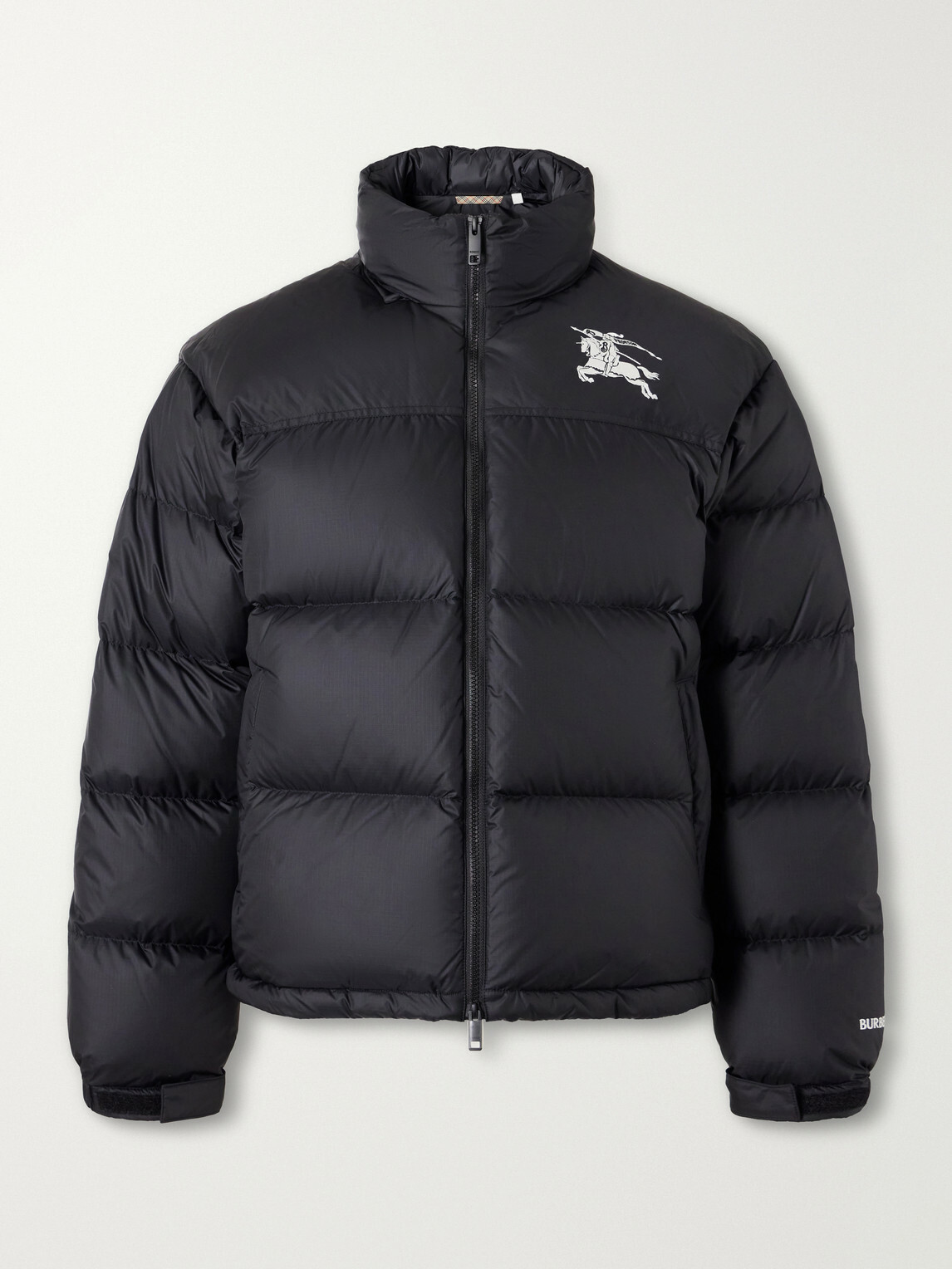 Burberry - Highlands Logo-Embroidered Quilted Shell Down Jacket - Black