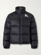 Burberry - Highlands Logo-Embroidered Quilted Shell Down Jacket - Black