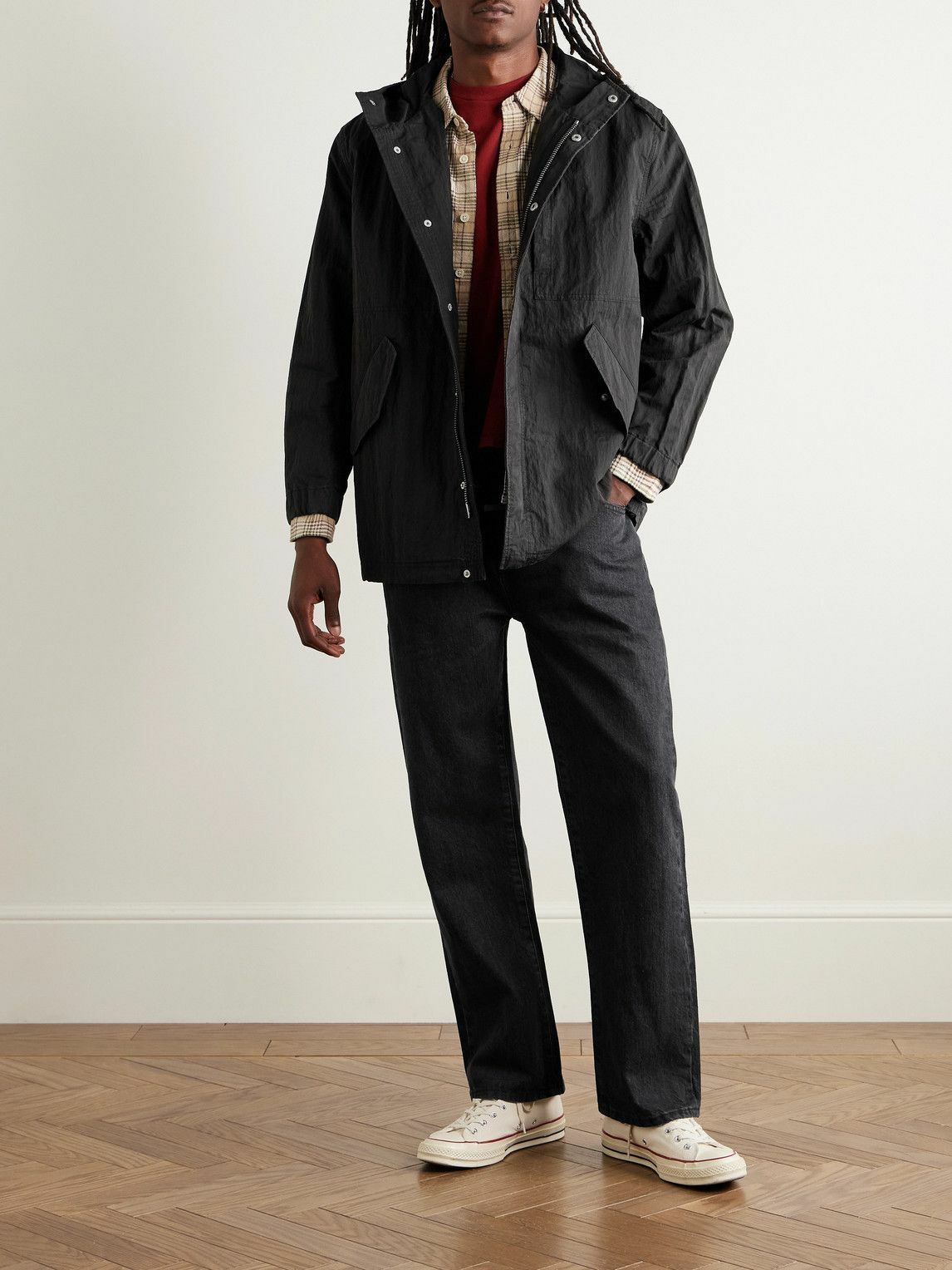 Corridor - Straight-Leg Organic Selvedge Jeans - Black