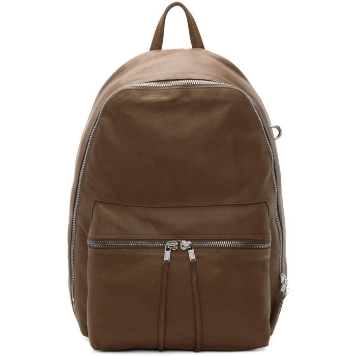 Photo: Rick Owens Tan Leather Backpack