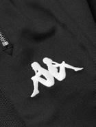 Acne Studios - Kappa Wide-Leg Webbing-Trimmed Logo-Embroidered Tech-Jersey Track Pants - Black