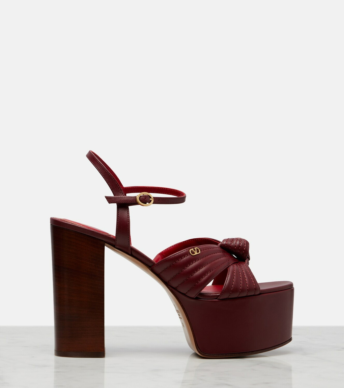 Valentino Garavani Crasher VLogo leather platform sandals