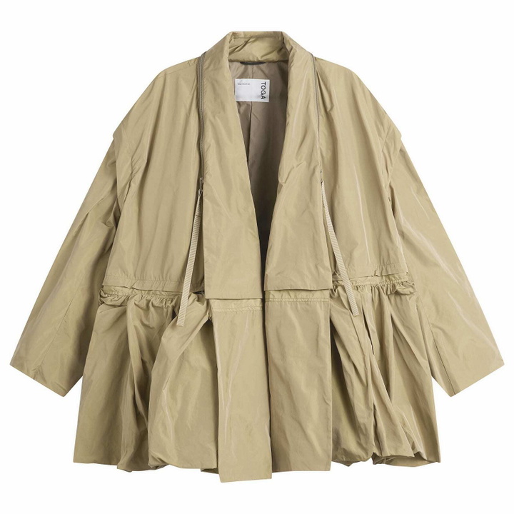 Photo: TOGA ARCHIVES Women's TOGA Memory Taffeta Jacket in Beige