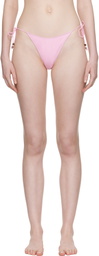 JACQUEMUS Pink 'The Triangle' Bikini Bottoms