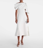Maticevski Diadem draped asymmetric midi dress