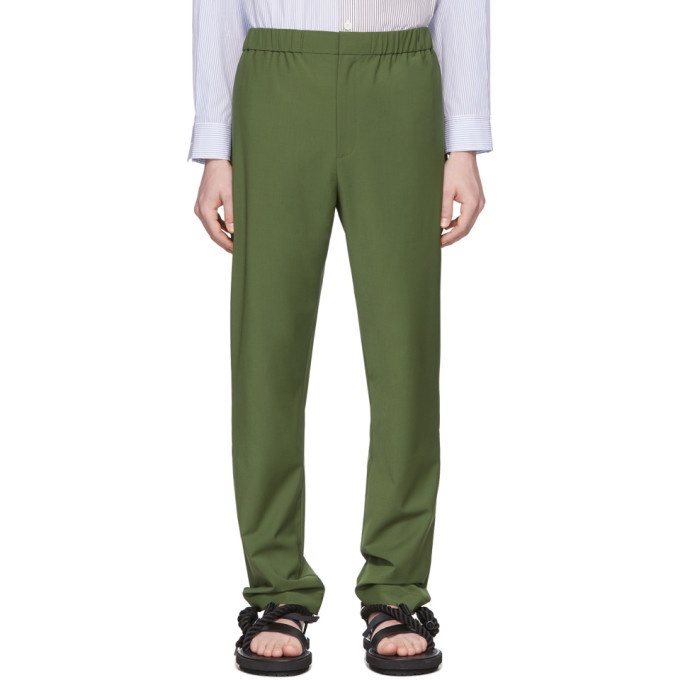 Photo: Tibi SSENSE Exclusive Green Eamon Pull-On Trousers