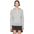 Maison Kitsune Grey Tricolor Fox Patch Hoodie