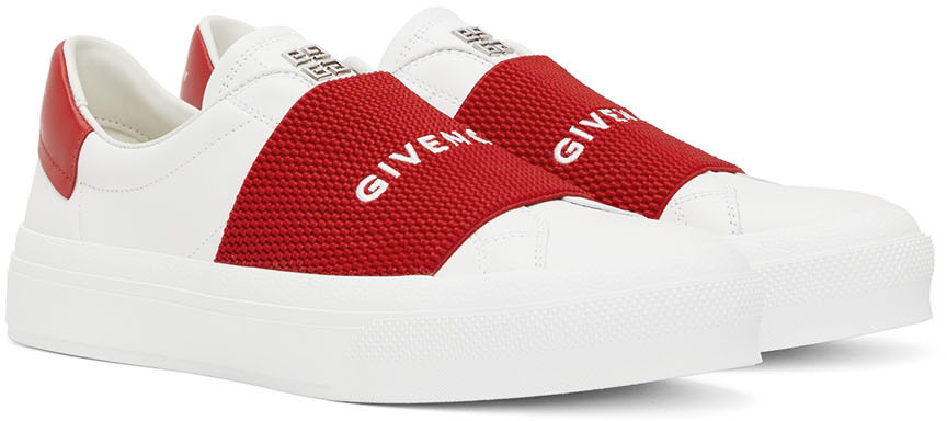 Givenchy red and white clearance sneakers