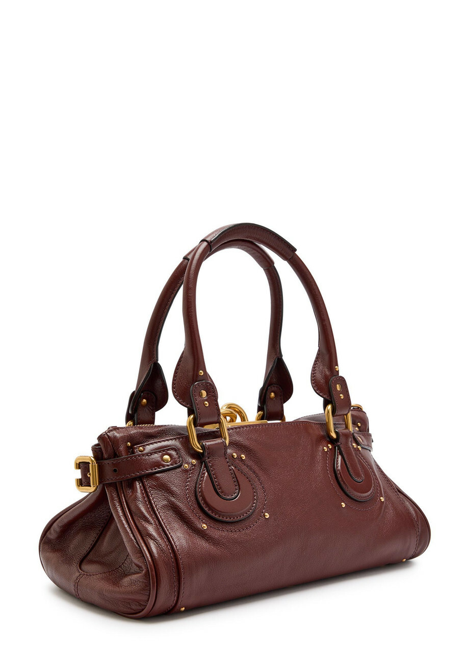 Chloe Paddington Padlock Grained Leather Shoulder bag - Brown - One Size