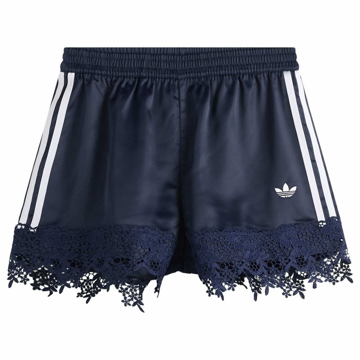 Photo: Adidas Women's Firebird Satin Lace Track Short in Night Indigo