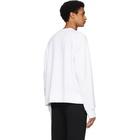 Neil Barrett White Artist Logo Sweatshirt