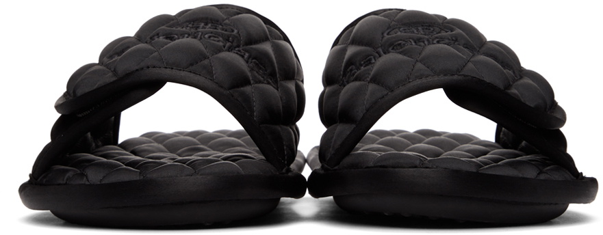 Balenciaga Black Quilted Home Sandals