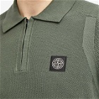 Stone Island Men's Soft Cotton Patch Knitted Polo Shirt in Musk