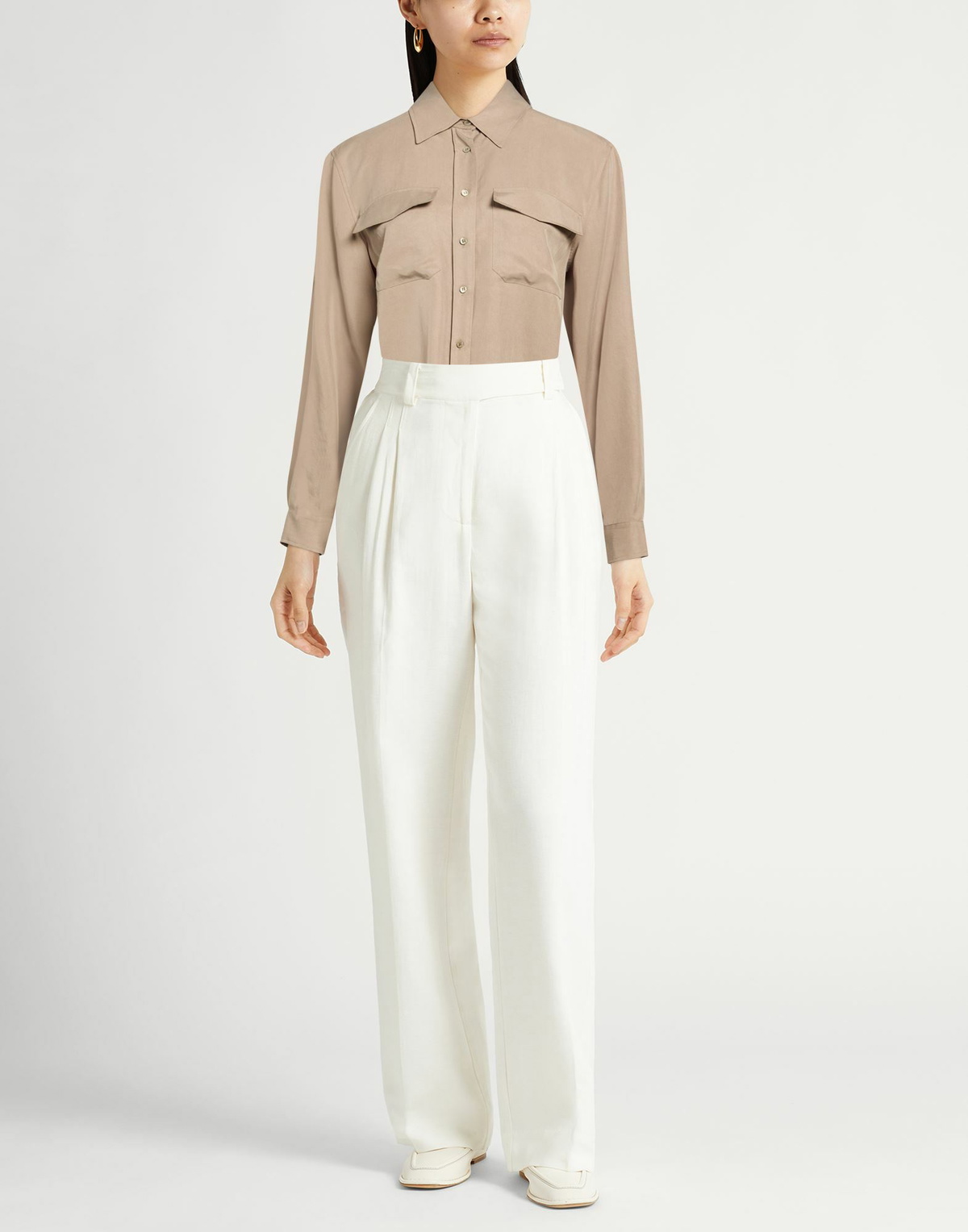 Peserico Womens Shirt in Sage green
