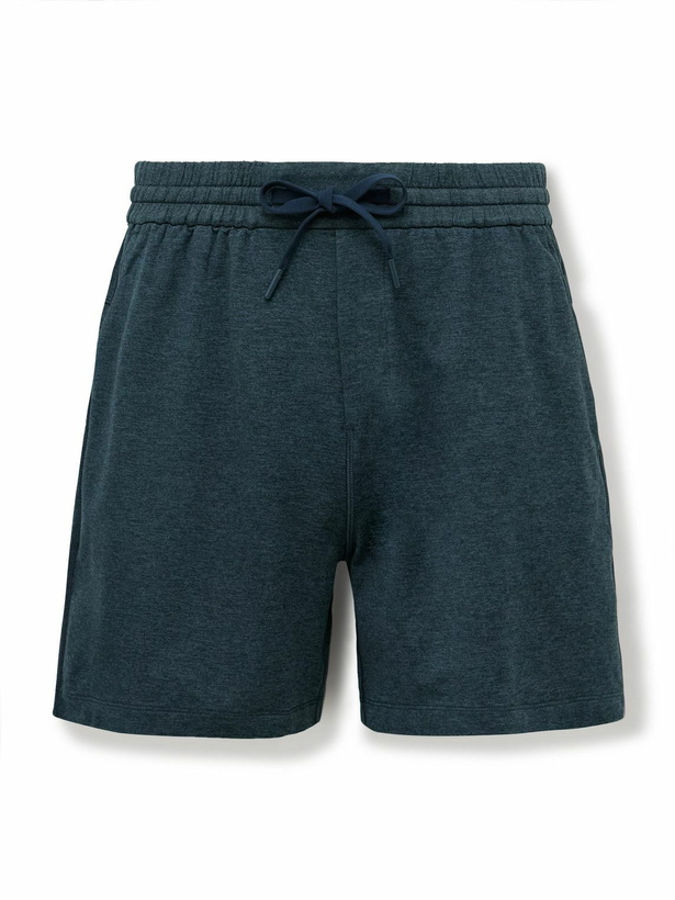 Photo: Lululemon - Straight-Leg Stretch Recycled-Jersey Shorts - Blue