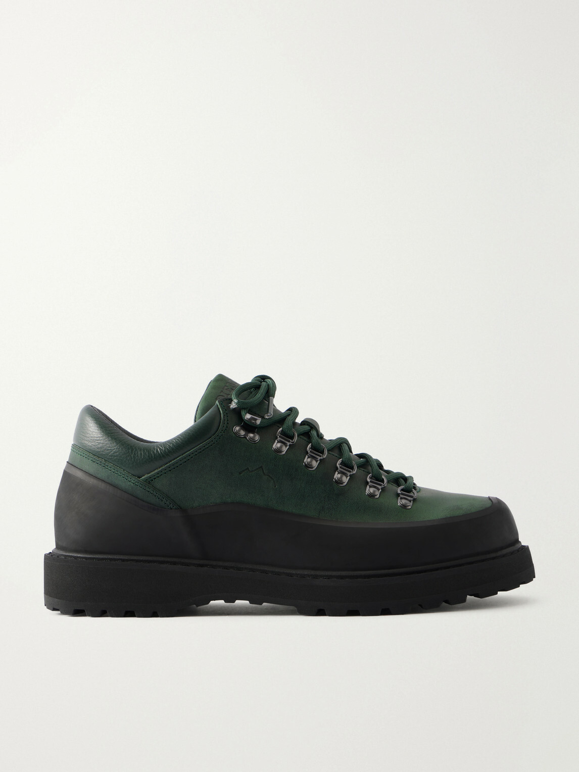 Diemme - Cornaro Gomma Rubber-Trimmed Waxed-Leather Hiking Boots - Green