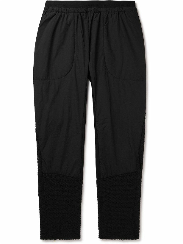 Photo: And Wander - Alpha Straight-Leg Stretch-Shell and Polartec® Fleece Sweatpants - Black