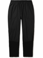 And Wander - Alpha Straight-Leg Stretch-Shell and Polartec® Fleece Sweatpants - Black