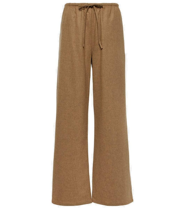 Photo: Asceno Wool and cashmere wide-leg pants