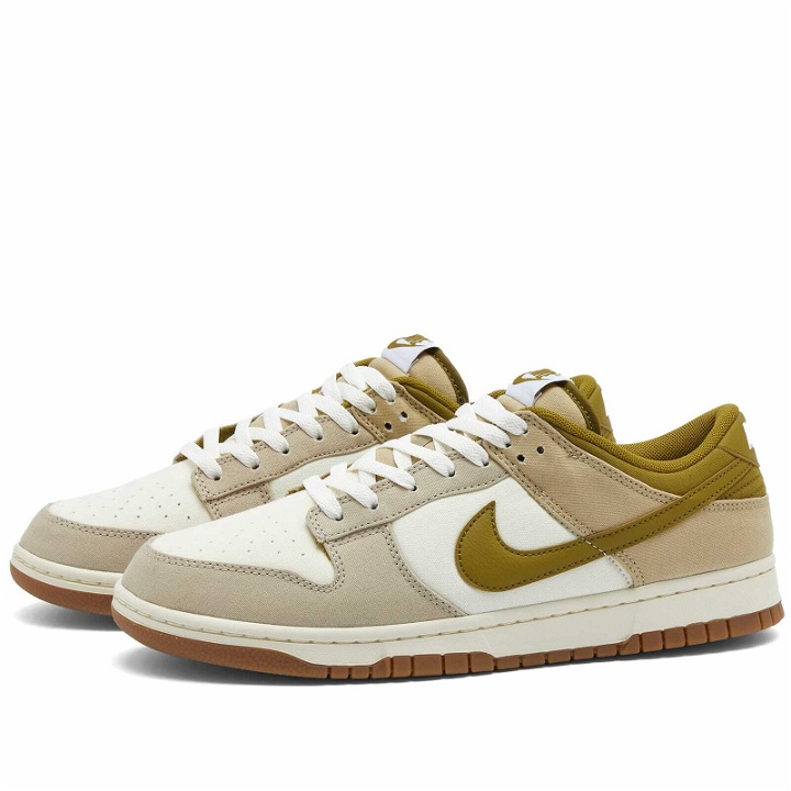 Photo: Nike Men's Dunk Low NCPS Sneakers in Sail/Moss/Limestone