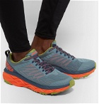 Hoka One One - Challenger ATR 5 Rubber-Trimmed Mesh Trail Running Sneakers - Blue