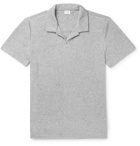Onia - Shaun Cotton-Blend Terry Polo Shirt - Gray