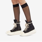 Rick Owens DRKSHDW Women's Abstract Boot Sneakers in Black/Milk