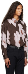 Paul Smith Brown Oversized Shirt