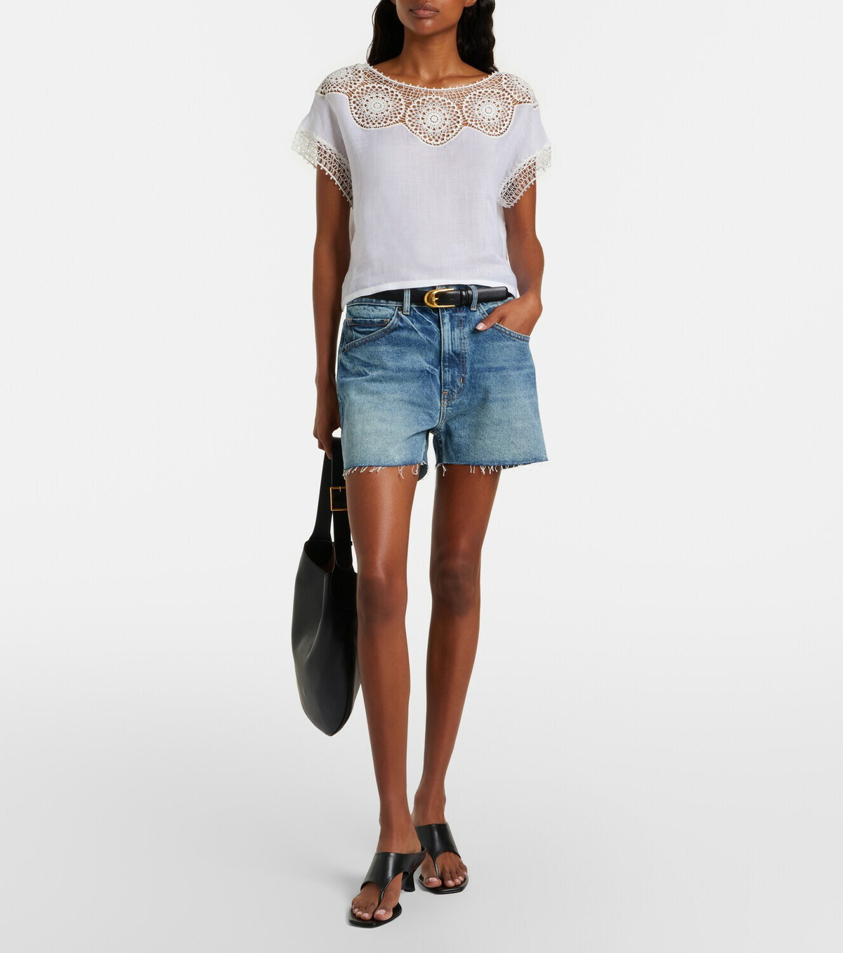 Nili Lotan Cobain denim shorts