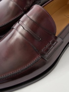 Mr P. - Split-Toe Leather Penny Loafers - Burgundy