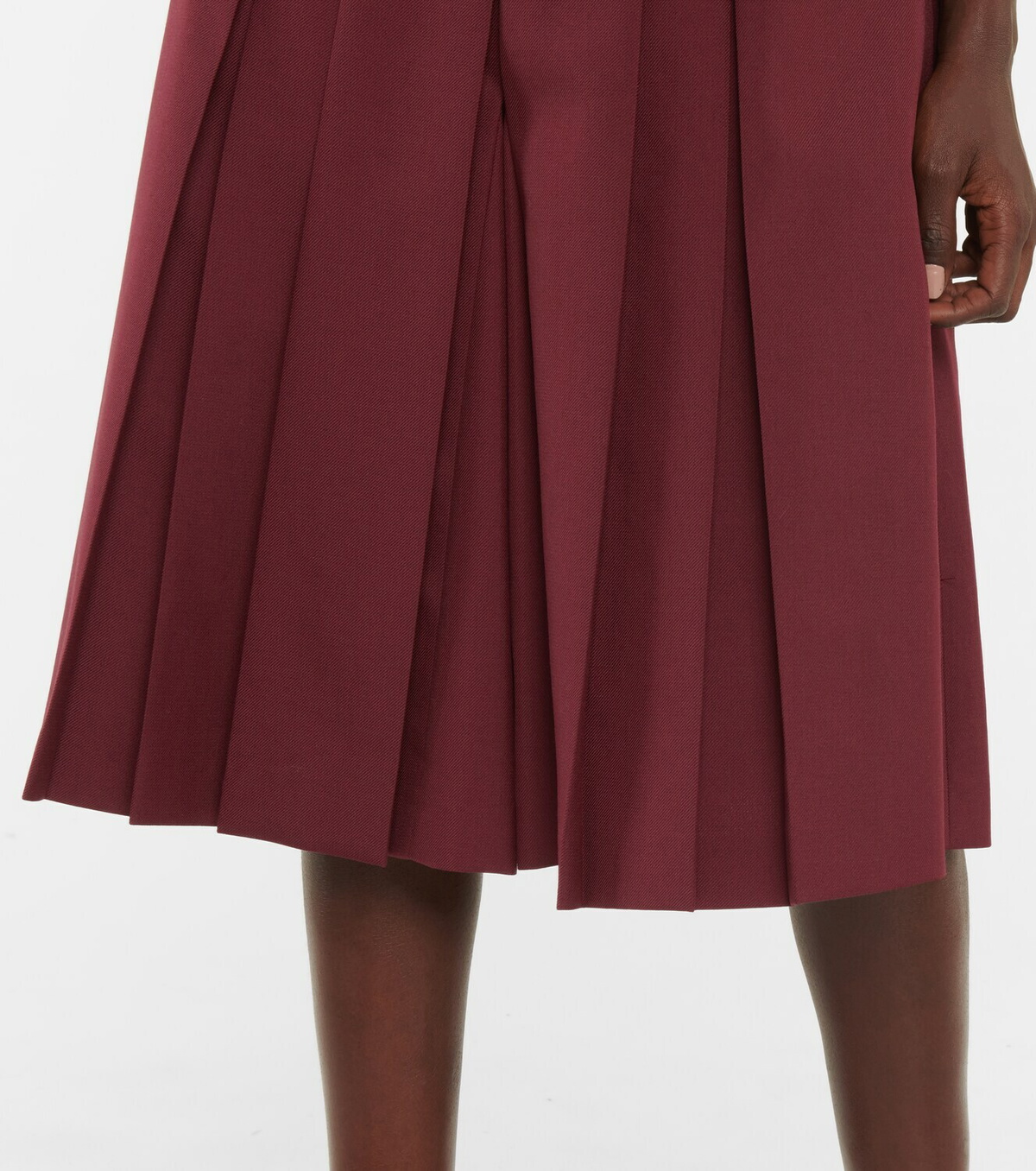 Maison Margiela - High-rise box-pleated culottes Maison Margiela