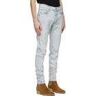 AMIRI Blue Slit Knee Jeans