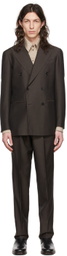 Ring Jacket Brown Mohair Suit