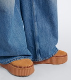 Chloé Nama suede platform ankle boots