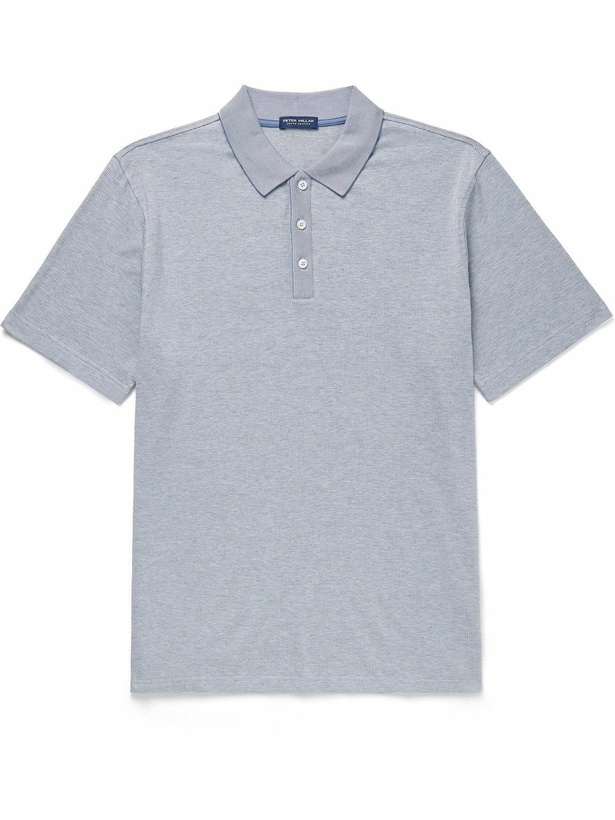 Photo: Peter Millar - Barnes Stretch-Cotton and Modal-Blend Polo Shirt - Blue