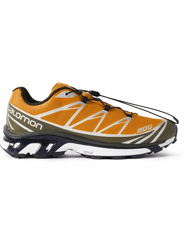 Photo: And Wander - Salomon XT-6 Mesh and Rubber Sneakers - Orange