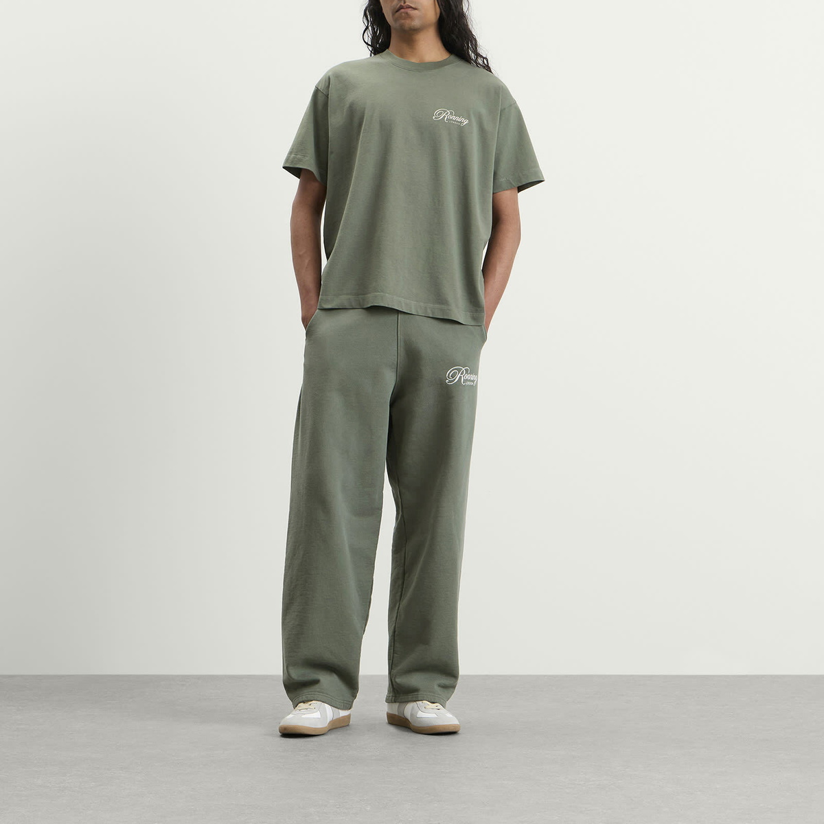 END. x Ronning Men's Sweatpants in Sage Green