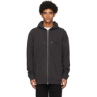 Schnaydermans Black Oversize SCH Zip Hoodie