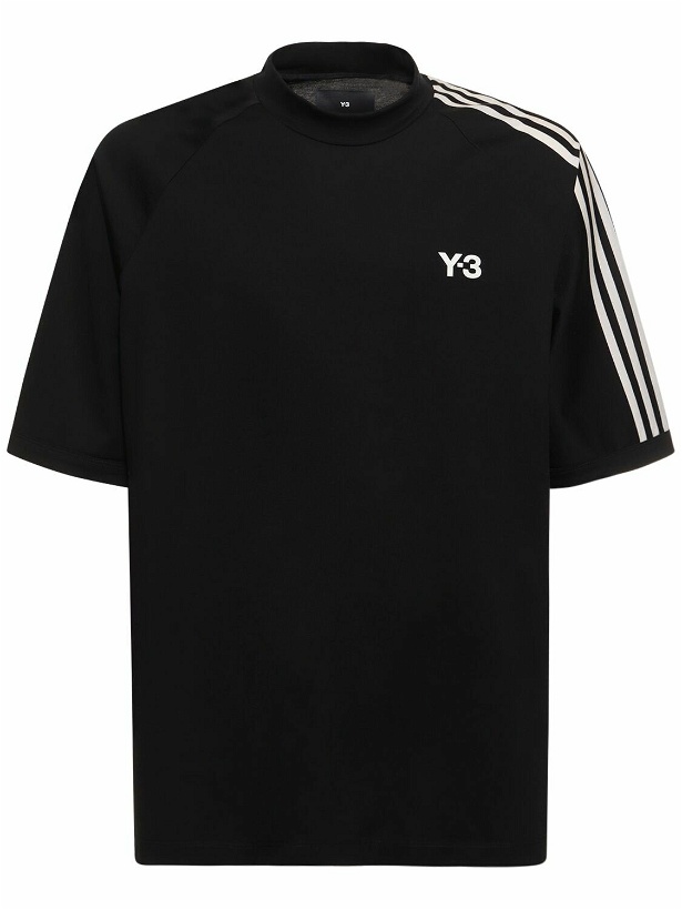 Photo: Y-3 - 3-stripe Logo Cotton T-shirt