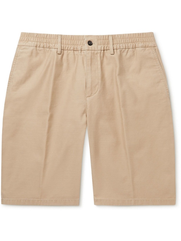 Photo: DUNHILL - Utility Washed-Cotton Shorts - Brown