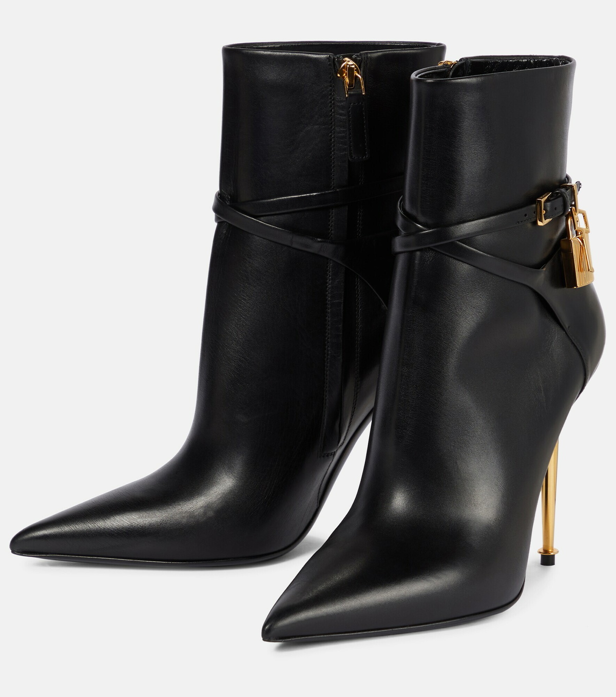 Tom Ford - Padlock leather ankle boots