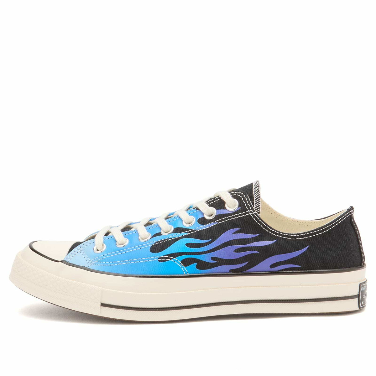 Converse Chuck Taylor 1970s Ox Flames Sneaker in Black/Blue/Cobalt